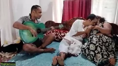 Play Chubby Indian Wife Shares Big Dick in Anal Sex Threesome!
